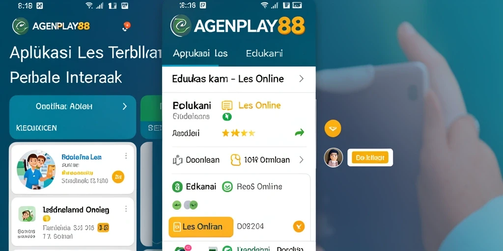 Antarmuka AGENPLAY88 yang ramah pengguna dan menarik untuk Les Online.