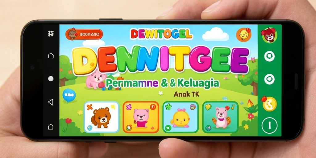 Tampilan antarmuka DEWITOGEL yang penuh warna dan interaktif.