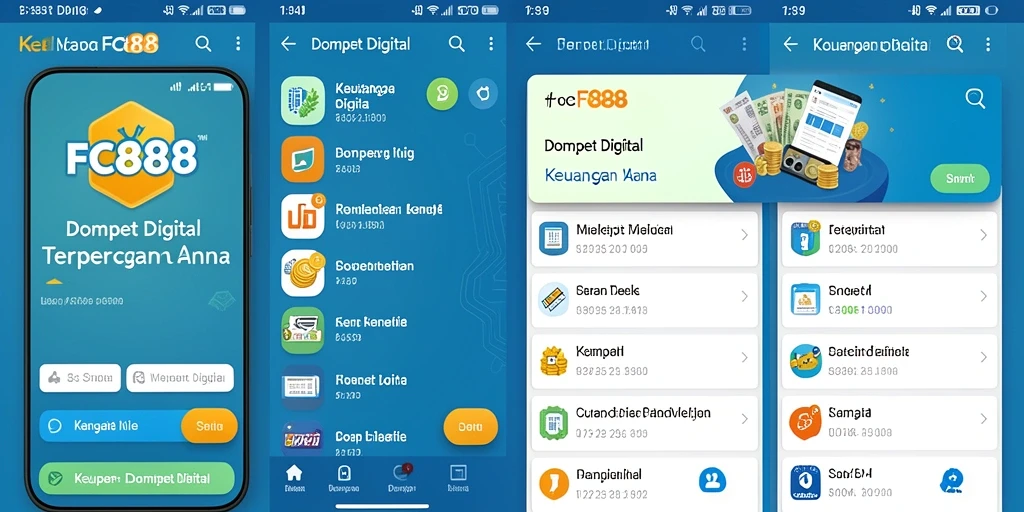 Antarmuka FC888 yang modern dan user-friendly.