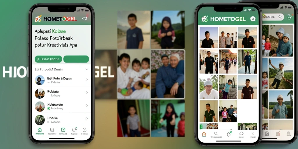Antarmuka pengguna HOMETOGEL yang intuitif dan menarik.