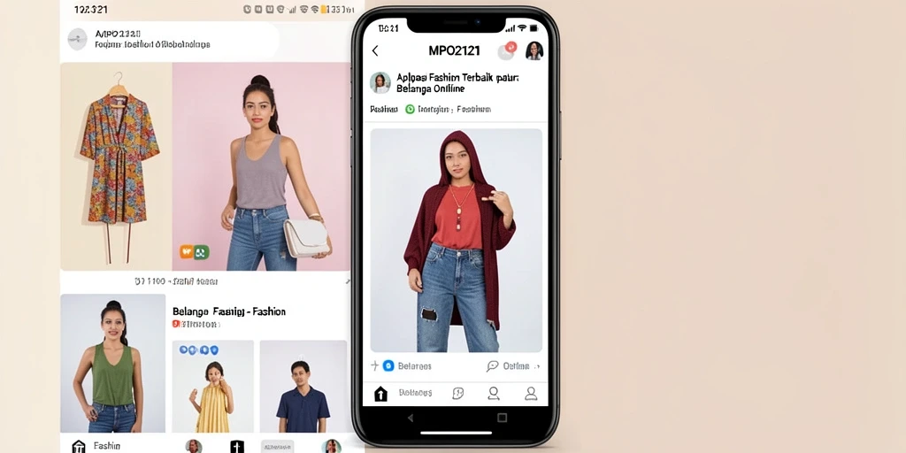 Tampilan antarmuka utama MPO2121 dengan berbagai pilihan Fashion.