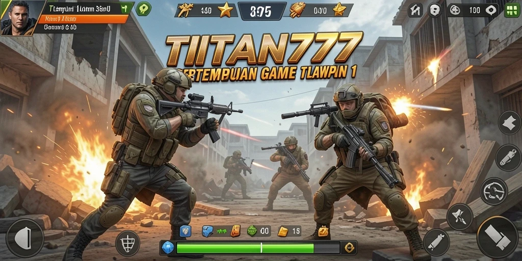 Antarmuka seru dari game Tempur 1 Lawan 1 TITAN777.