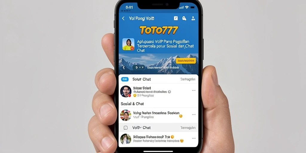 Tampilan antarmuka utama TOTO777 dengan fitur VoIP Panggilan.