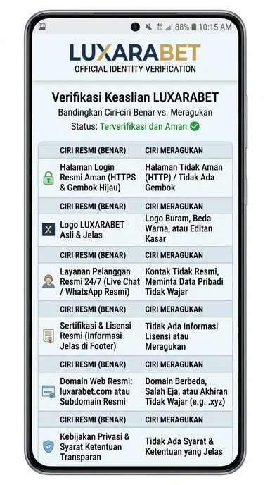 Kanal Resmi Luxarabet untuk Pengguna Android Indonesia