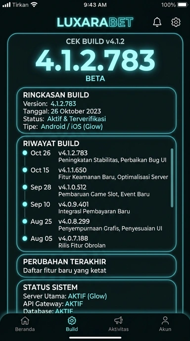 Riwayat Versi luxarabet untuk Pengguna Android